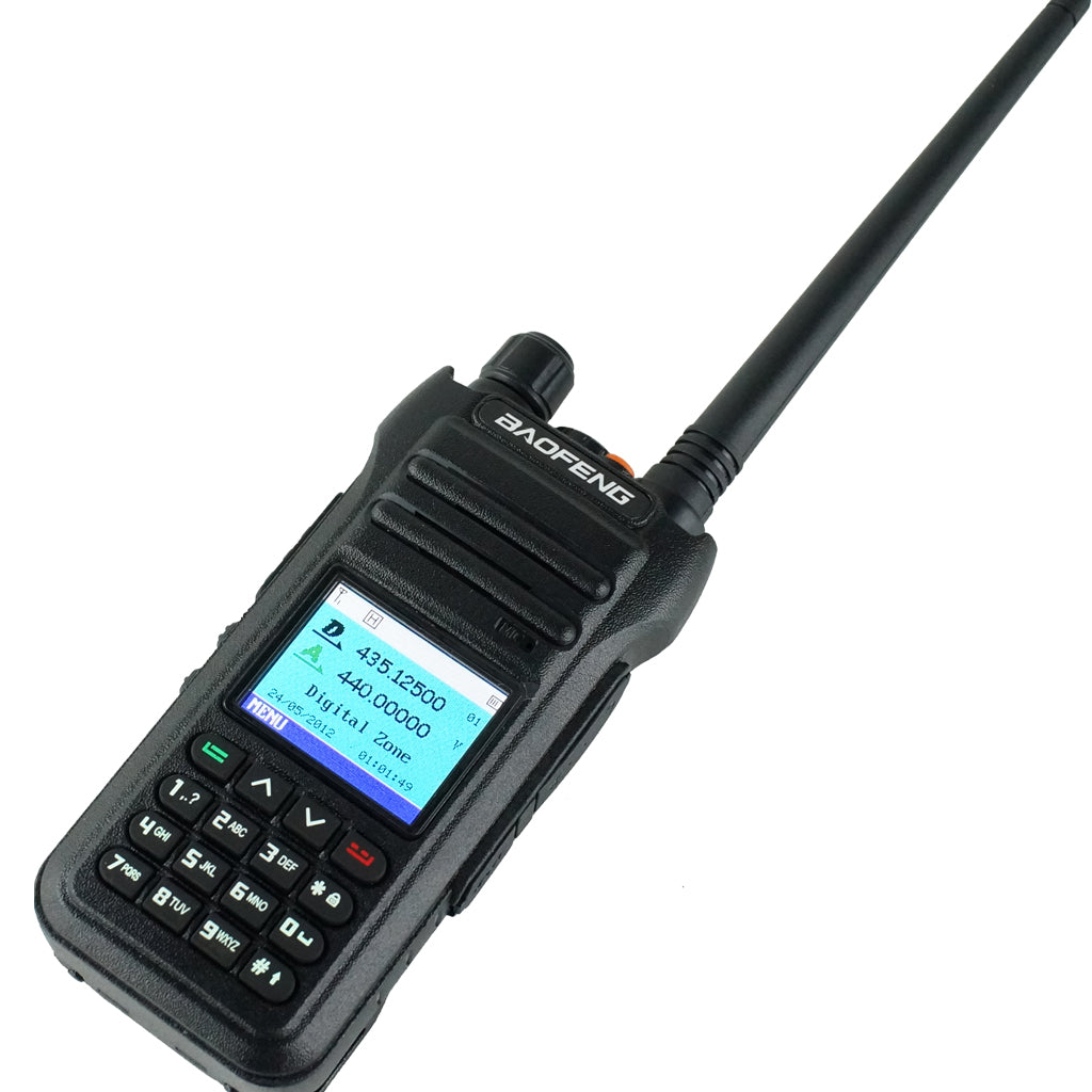 Baofeng CH-6DMR (DMR and Analog) Dual Band Two-Way Radio (144-148MHz VHF & 430-450MHz UHF),Includes Full Kit with Programming Cable